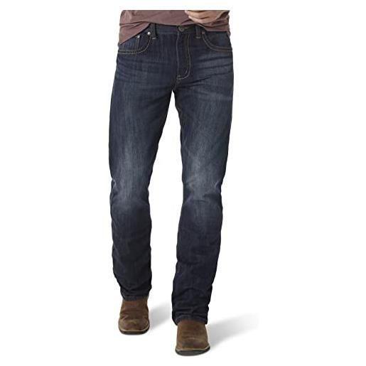 Jeans Da Ragazza Wrangler Con Taglio A Stivale, Denim Elasticizzato, Cintura Regolabile, Blu