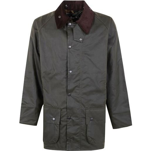 Barbour parka con colletto a coste - verde