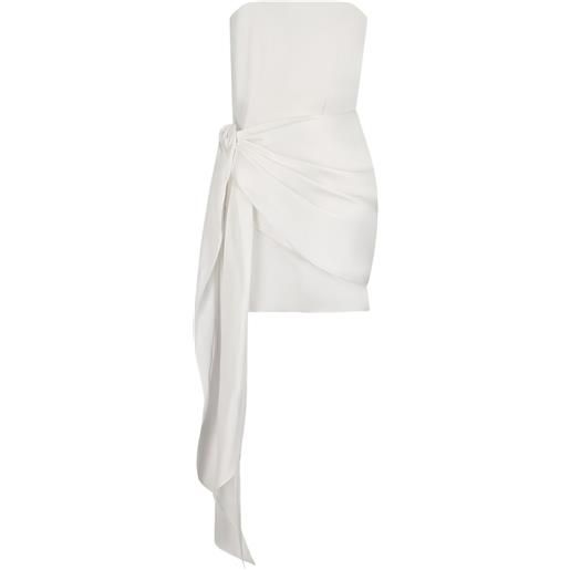David Koma abito corto senza spalline - bianco