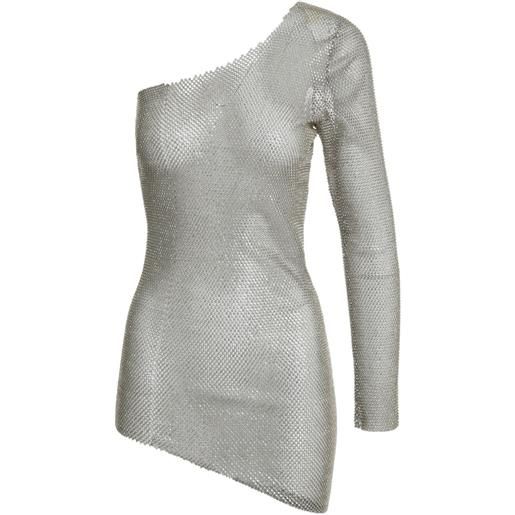 Santa Brands abito corto monospalla - oro