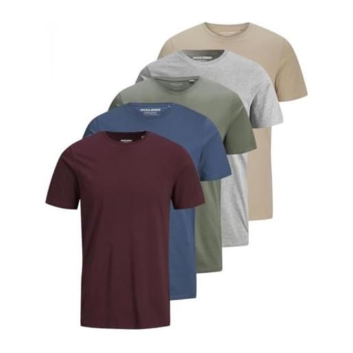 JACK & JONES maglia JACK & JONES da uomo a manica corta tinta unita, xxl