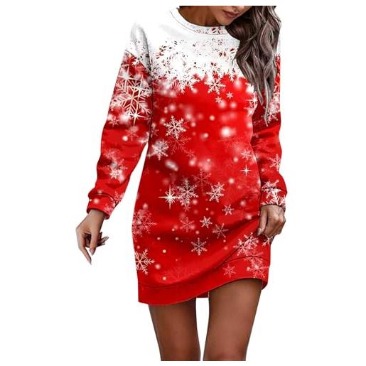 Generico maxi maglia natale donna vestito natale donna vestito elegante per capodanno invernale casual abiti natalizi maglie natalizie maglia natalizia di lana abiti natalizi albero di maglie vestiti eleganti