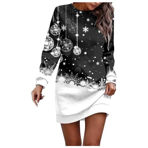 LKRSEEF maglione natalizio donna maxi maglia natale donna maglie natalizie maglioni invernali eleganti maglione vestito natalizio vestito maglia invernale natale elegante vestiti abiti natalizi vestiti