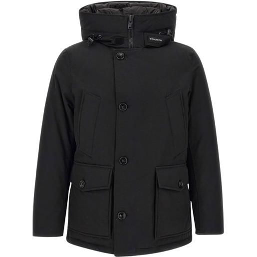 Woolrich parka uomo arctic anorak in ramar cloth nero xl