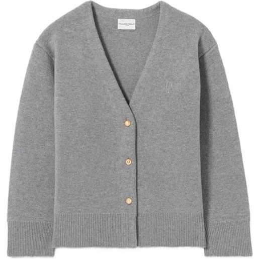 Claudie Pierlot cardigan con scollo a v - grigio