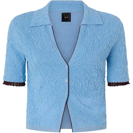 PINKO textured shirt - blu