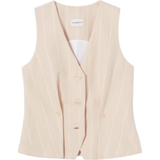 Claudie Pierlot gilet con scollo a v - toni neutri