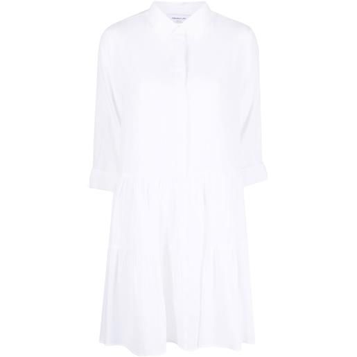 Fabiana Filippi chemisier corto con balze - bianco