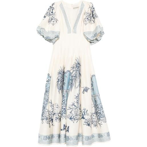 ALEMAIS abito corto con scollo a v - toni neutri