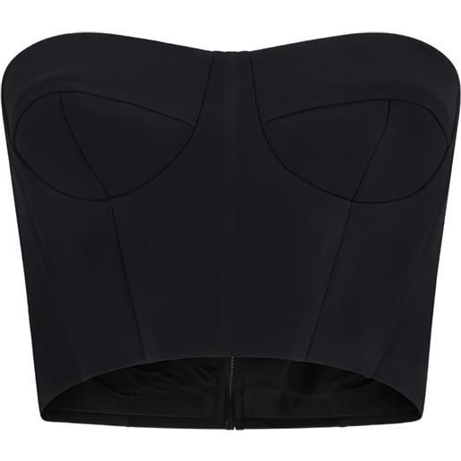 David Koma top a bustino - nero