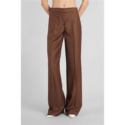 Gianluca Capannolo pantalone valerie pant in lana marrone