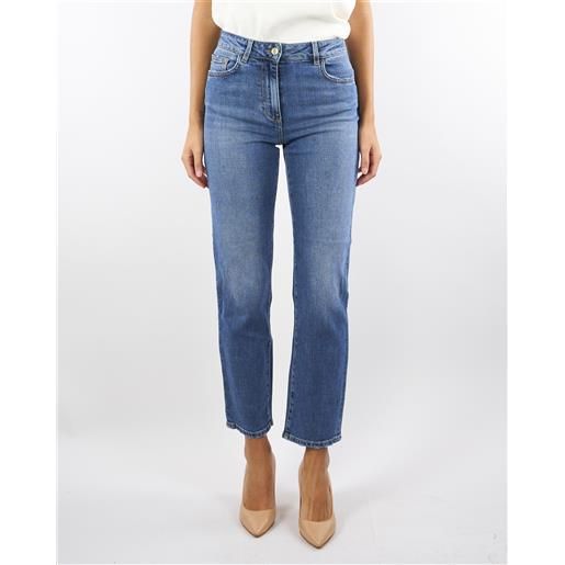 ELISABETTA FRANCHI jeans con logo embossed