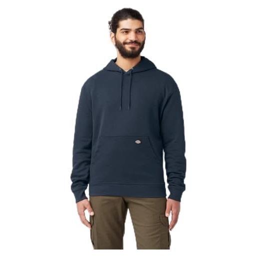 Dickies felpa con cappuccio da uomo in pile di peso medio, blu marino scuro, xl
