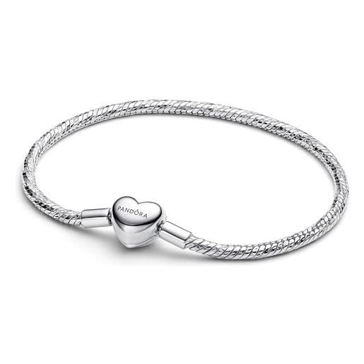 Bracciale A Catena In Argento Sterling Con Chiusura A Serpente - Foto 4