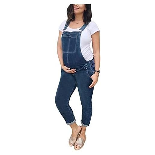 Each women salopette premaman tute donna incinta denim salopette jeans tute