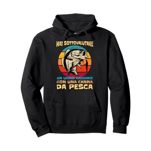 Magliette Frasi Divertenti Sulla Pesca regalo divertente uomo donna frase simpatica pesca pescatore felpa con cappuccio