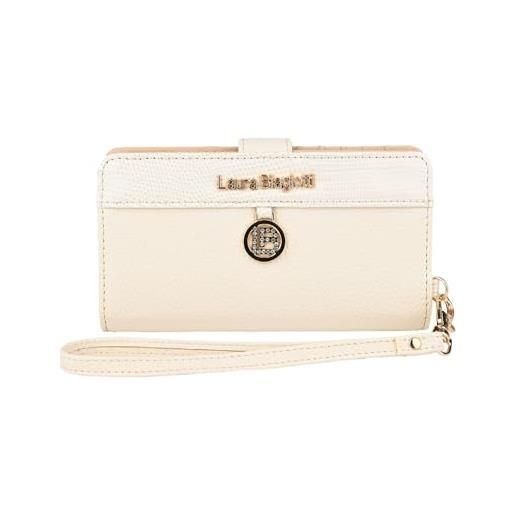 Laura Biagiotti portafoglio donna con porta cellulare e laccetto polso, in similpelle pu con scatola regalo