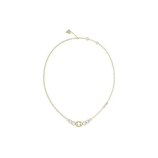 GUESS rivoli collana da donna unitalla, in acciaio inox, senza gemme