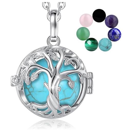 Collana Engelsrufer Con Ciondolo Intercambiabile E Pietra Forte – Argento 925, Ipoallergenica