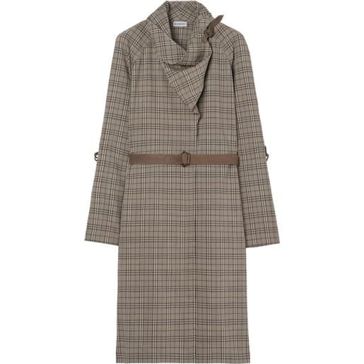 Burberry abito corto a quadri - grigio