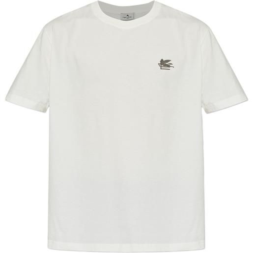 ETRO felpa con ricamo pegasus - bianco