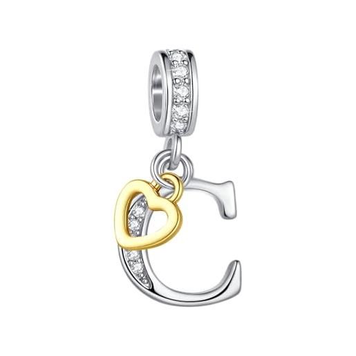 MiniJewelry Ciondoli Da Donna Con Lettere Dalla A Alla Z, Per Bracciali