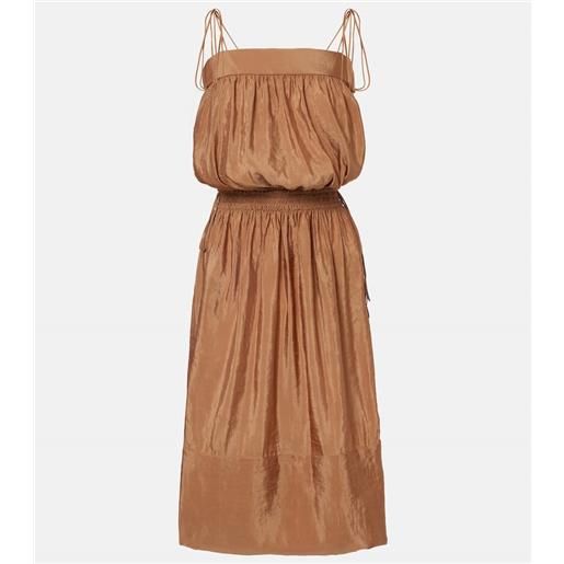 Saint Laurent abito in chiffon di raso