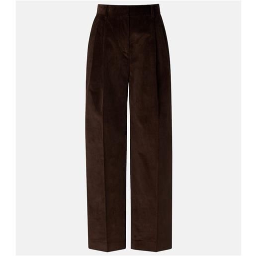 Toteme pantaloni a gamba larga in velluto a coste