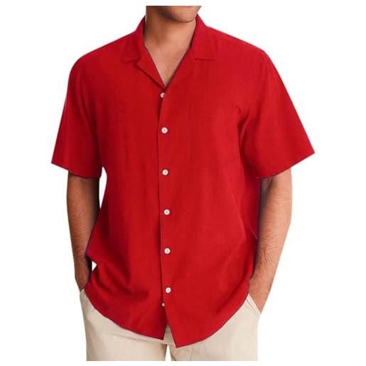 Camicia in Lino Mill Brook da Uomo in verde