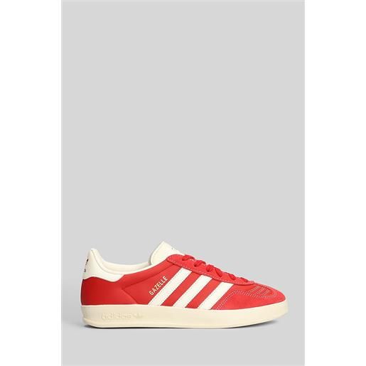 Adidas sneakers gazelle indoor in pelle rossa