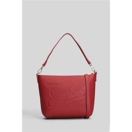 Saint Barth Mc2 pochette aline bag in pelle bordeaux