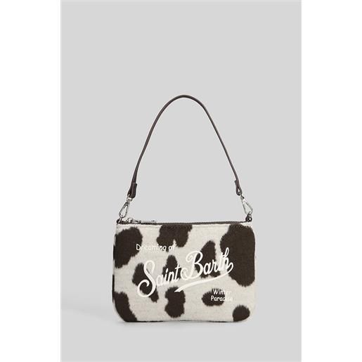 Saint Barth Mc2 pochette parisienne mini felt in poliestere bianca