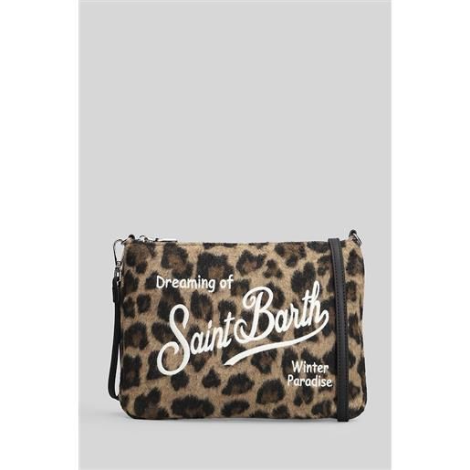 Saint Barth Mc2 pochette parisienne felt in poliestere animalier