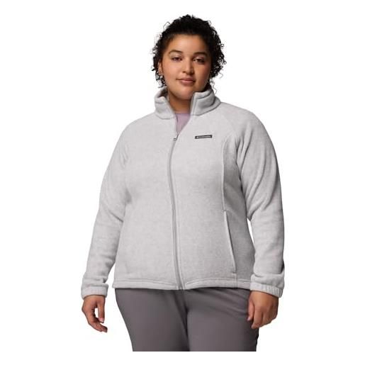 Columbia benton springs plus size vest gilet pile, cirrus grey heather, xxxl donna