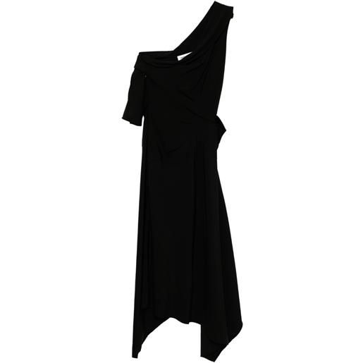 Monse abito drappeggiato - nero