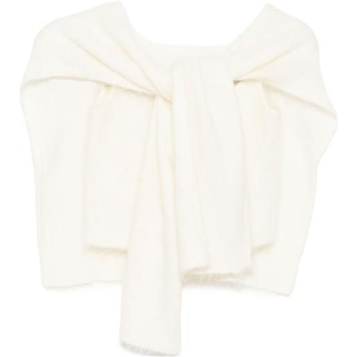 Monse top cami con sciarpa - toni neutri