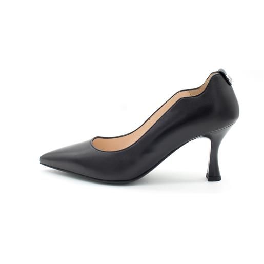 Nero Giardini Décolleté Donna Mary Jane In Pelle - Tacco A Blocco, Chiusura Con Fibbia, Made In Italy (I410900D)