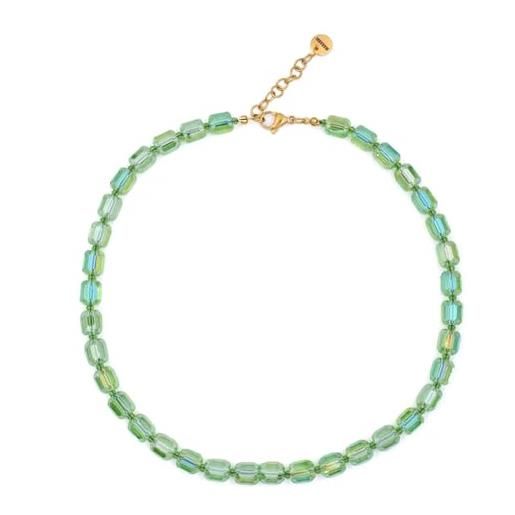 Set Collana E Orecchini Con Perle Di Vetro E Bolle Multistrato – Gioielli Artistici Unisex Per Matrimonio E Feste