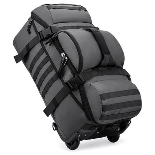 Borsone Trolley Da Viaggio H&S: Valigia Su Ruote E Borsa Sportiva 2 In 1