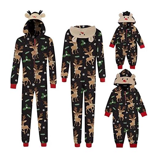 OLAOLA Tuta Intera Adulti Pan di Zenzero Natalizia, Peluche Unisex Morbido per Carnevale, Natale, Halloween