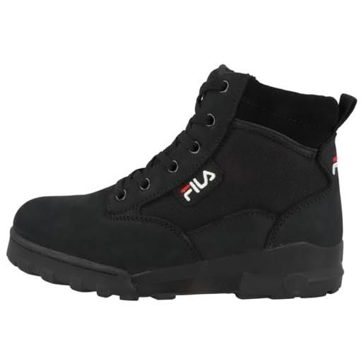 Fila grunge ii mid wmn, stivali, donna, nero (black), 39 eu