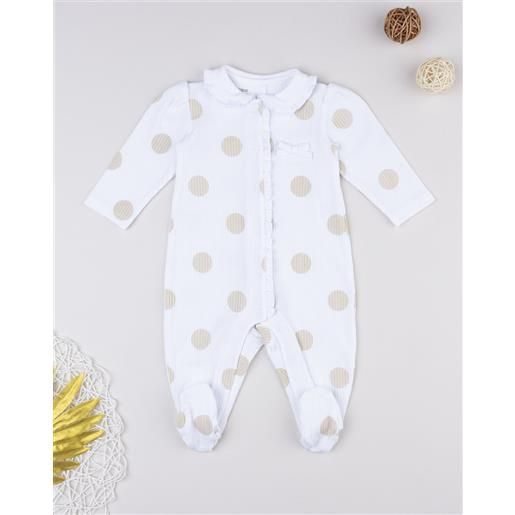 Prénatal tutina neonata bianca allover