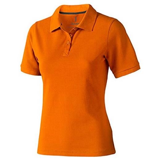 Elevate polo calgary a manica corta da donna m/arancio