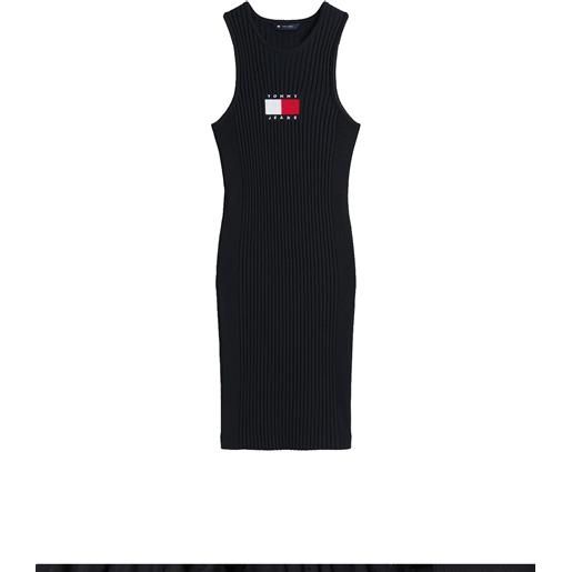 TOMMY jeans vestito flag w aderente