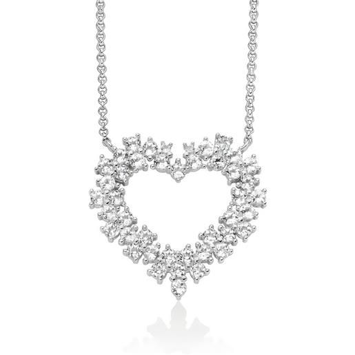 EVER FAITH Collana Con Pendente Fiocco Di Neve E Cristallo – Gioiello Invernale Per Donne E Ragazze – Lunghezza Regolabile 46-51 Cm