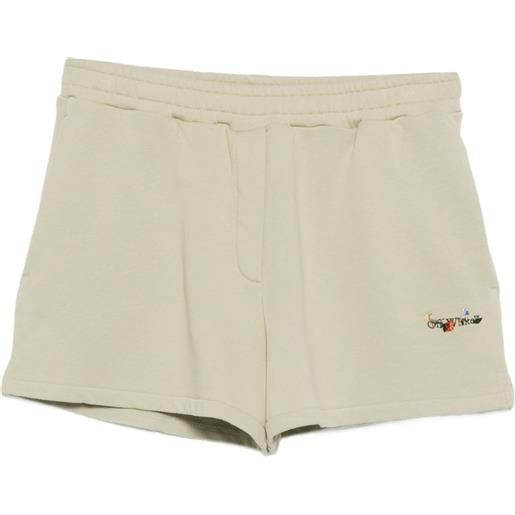 Off-White shorts sportivi - verde