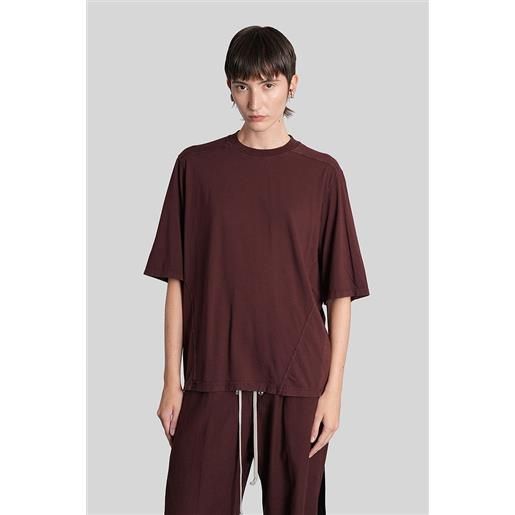 Rick Owens DRKSHDW t-shirt walrus t in cotone bordeaux