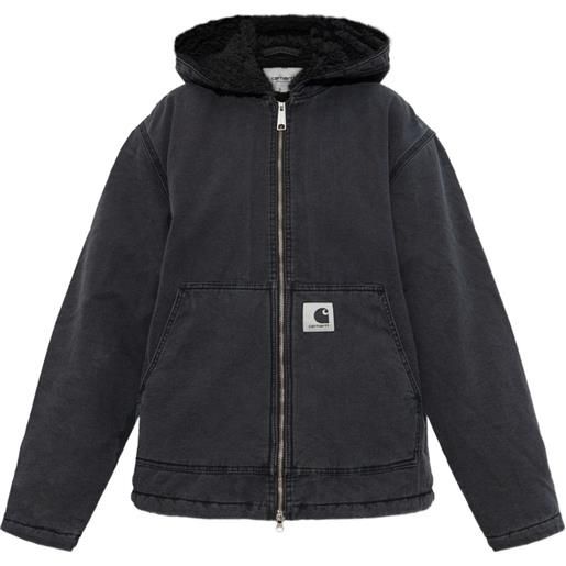 Carhartt WIP giacca con cappuccio e zip - nero