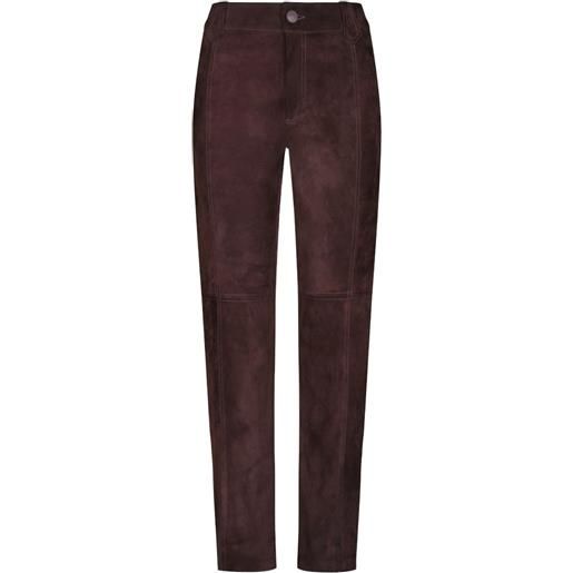 Johanna Ortiz pantaloni cartography in pelle - marrone