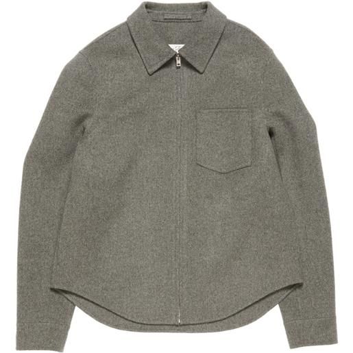 Acne Studios giacca-camicia con zip - grigio